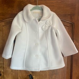 White 24 month pea coat